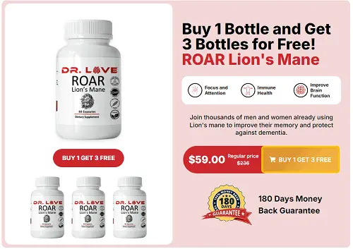 ROAR Lion's Mane 3 bottle